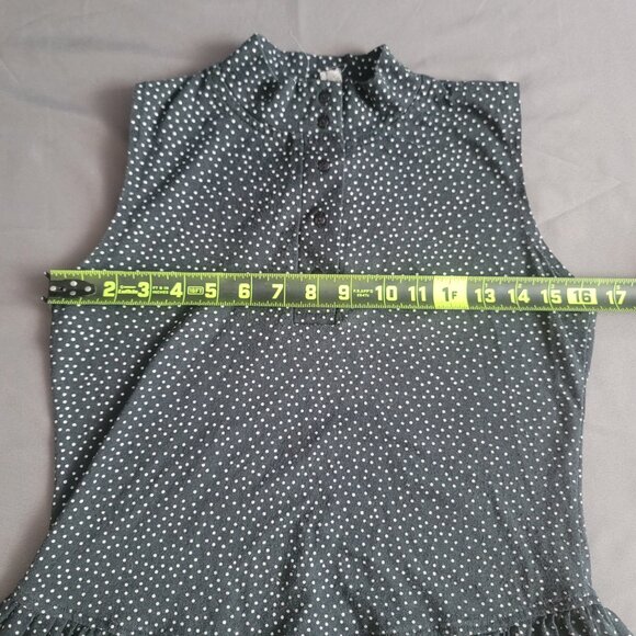 Fair Wind Sportswear Dress Womens M Black Polka Dot Vintage Tennis Golf Stretch - Picture 4 of 8
